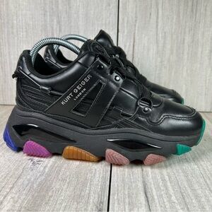 Kurt Geiger Black Multicolor Sneakers